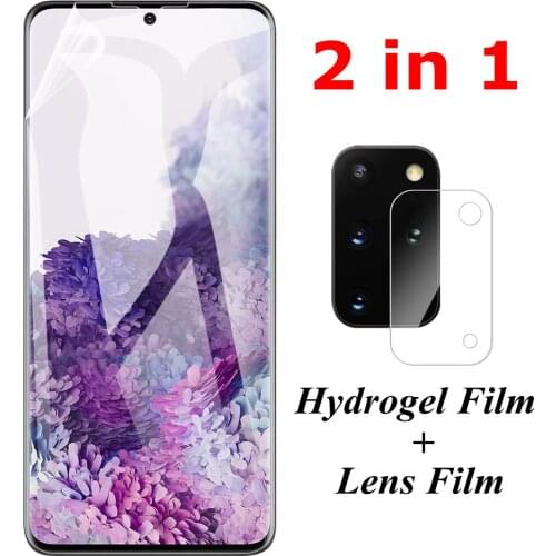 2 In 1 Hydrogel Film For Samsung Galaxy A51 A71 S20 Camera Screen Protector Films For Samsung Galaxy S20 FE S10 M31 S10 A51 A71