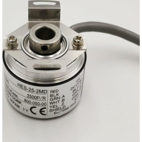 New NEMICON CORP HES-25-2MD 2500P/R rotary encoder / 2500 pulse encoder