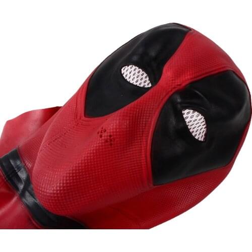 Deadpool Latex Mask Carnival Adults Superhero Headgear Movie Cosplay Fancy Dress Costume Accessory