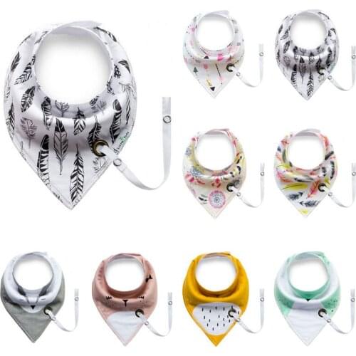 Cute Baby Boy Girls Saliva Towel Bandana Bibs Dribble Triangle Kids Feeding Burp Cloths Head Scarf Accessories