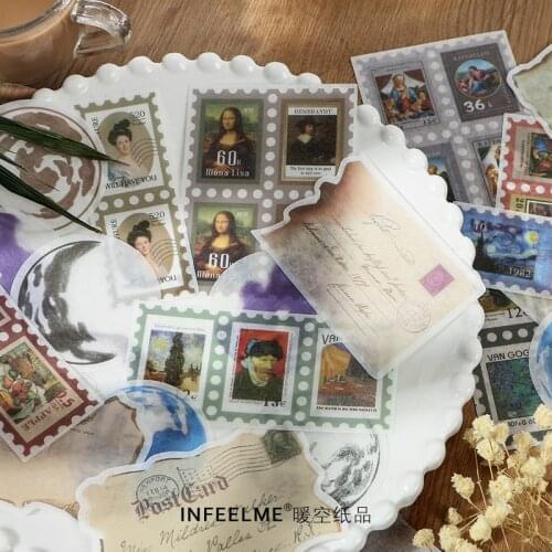 Infeel.Me old dream diary Paper sticker Scrapbooking Decoration label 1 lot = 18 packs Wholesale