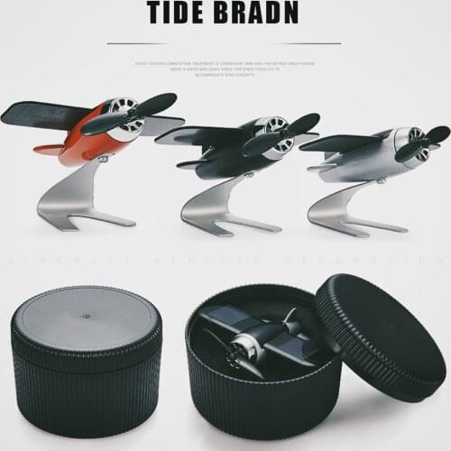 Car Air Freshener Airplane Aircraft Model Solar Energy Aromatherapy Interior Decoration LBShipping
