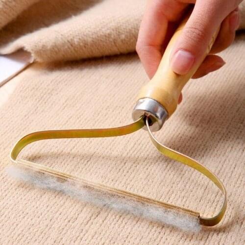 Portable Lint Remover Clothes Fuzz Fabric Shaver Brush Tool Power-Free Fluff Removing Roller For Sweater Woven Coat