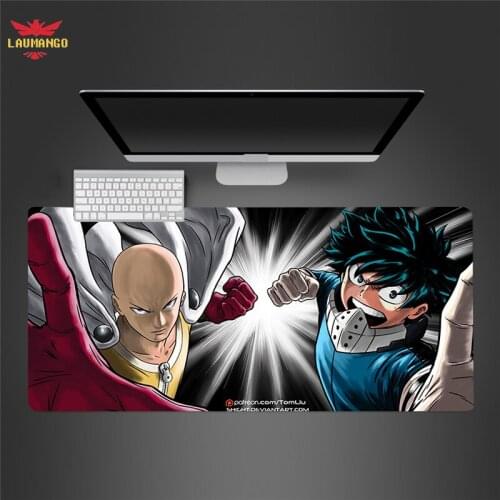One Punch Man Carpet Mouse pad Extended Large Gaming Mousepad keyboard Lockable Washable Rubber Padmouse Gamer Big Play Pad Mat