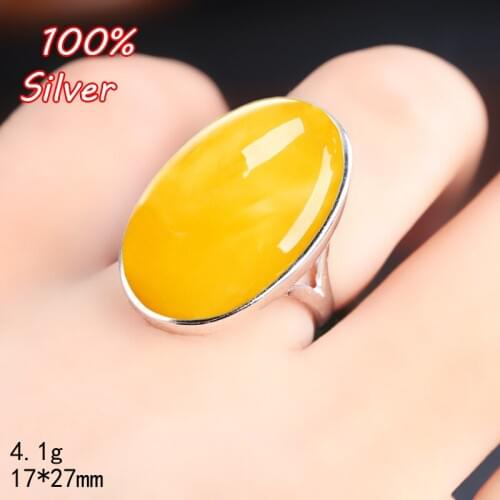 925 Sterling Silver Color Ring Setting 17*27mm Oval Cabochon Base Adjustable Blanks Supplies for Jewelry Making