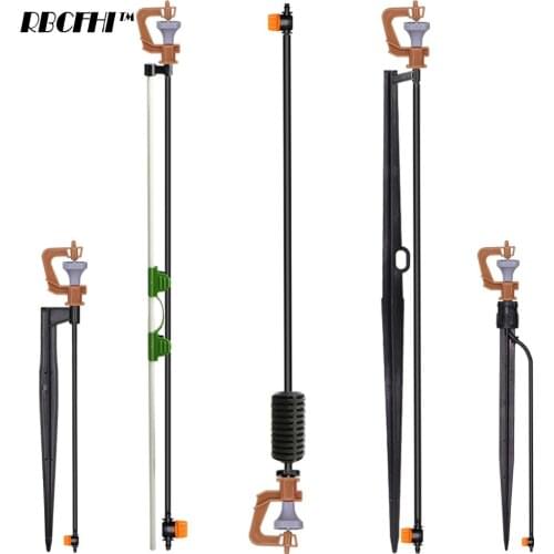 360 Degrees G type Nozzles Rotary Sprayer with Stakes Connectors Gardens Greenhouse Irrigation for 1/4'' Hose Cooling Sprinklers