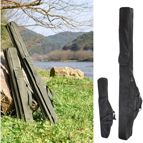 1/1.5M Folding Fishing Rod Bag Zipped Fish Pole Tool Storage Case Holder Tackle Fishing Rod Bag Zipp Fish Pole Tool Storage Case