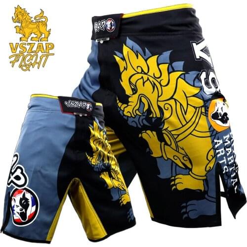 VSZAP fitness shorts sport Muay Thai boxing combat appearance for training MMA tiger free fight fight running