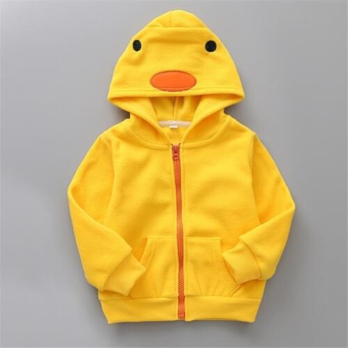Baby Boys Girls Sweatshirt Cartoon Hoodie clothing Velvet Children Coat Panda duck rabbit dinosaur Animal Kids Jacket