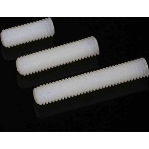 Machine screw plastic machine screw headless Slotted set nylon set screw M4 M5 M6 M8 10Pcs