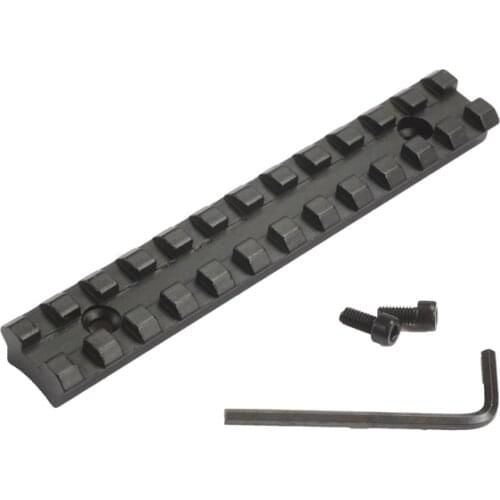 124.5mm Screws Curve Rifle Scope Picatinny Round Bottom 20mm Weaver Rail Mount Base for Install Scope Hunting Caza