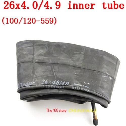 Inner tube 26x4.0 /4.9( 100/120-559 ) inner tyre for Snow Ground Bike/beach Bicycle cross-country bike 26*4.0 /4.9 good quality