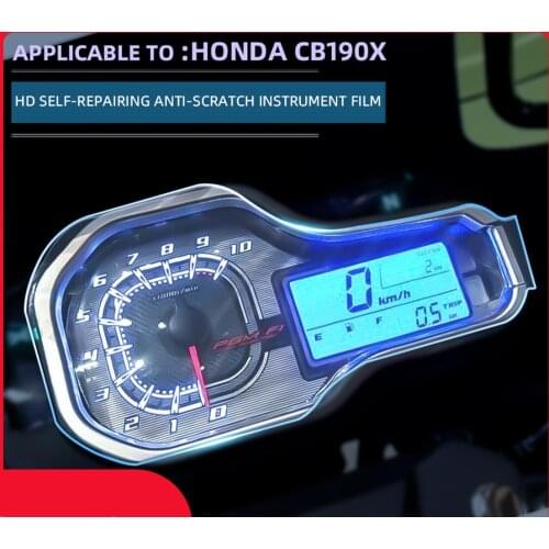 Motorcycle Speedometer Scratch Proof TPU Protection Film Dashboard Screen Instrument Film for Honda CB190X