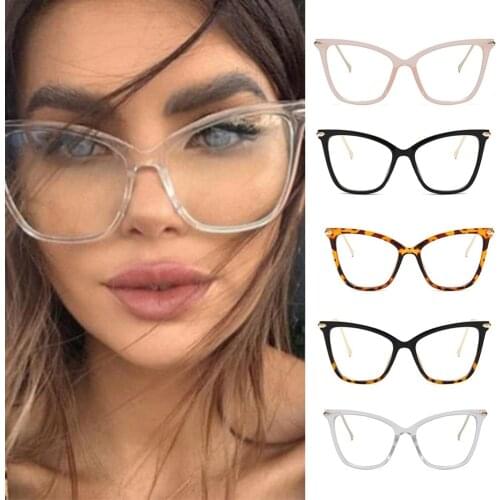1 Pair Oversized Cat Eye Glasses Womens glasses Eyewear Retro Cat Eye Glasses Eyeglasses Decorative glasses