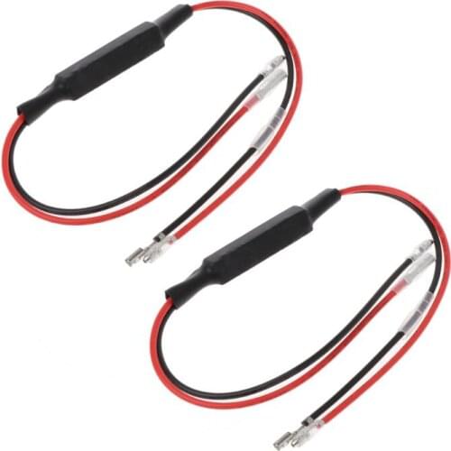 1 Pair DC 12V Cement Load Resistors For Motorcycle LED Turn Signal Indicator Light reduces voltage to suitable level