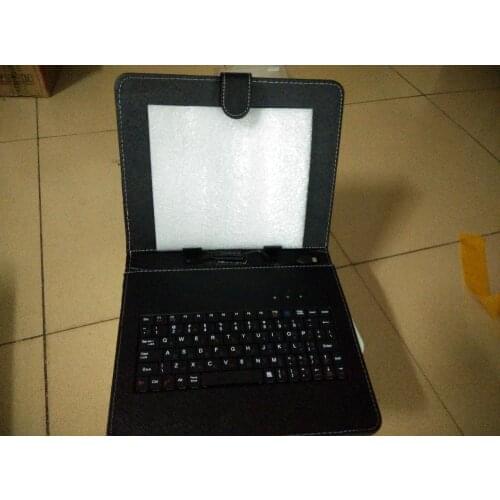 1pcs Russian micro USB keyboard cases cover for 10 inch MTK6572 MTK6582 N9106 A101 tablet