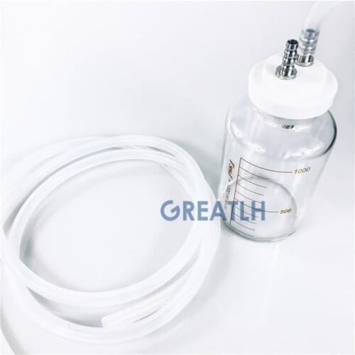 1000ml Liposuction Fat Collection Canister Bottle Silicagel Hose tube Autoclavable Liposuction tools Beauty Health equipment