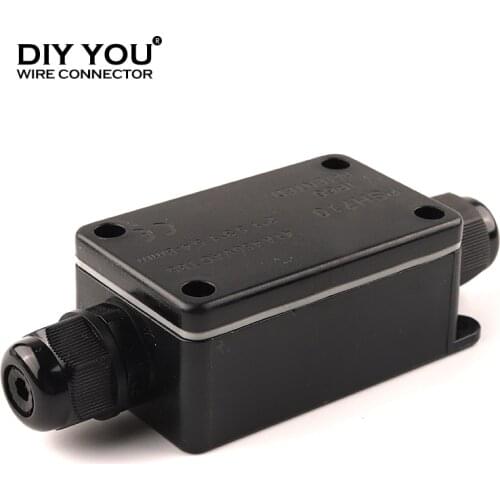 2/3 pin IP66 Outdoor Waterproof Cable Connector Junction Box With Terminal Electrical Wire Connection 41A/450V
