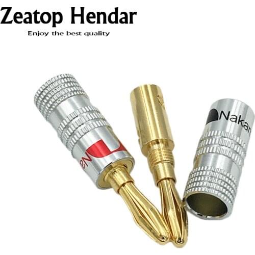 300Pcs High Quality Nakamichi Speaker 4mm Banana Male Plug for Video Speaker Connector