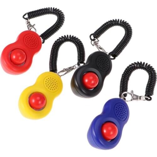 4pcs Pet Cat Dog Training Clicker Kit Exclusive Training Humanized Scientific Professional Design Pet Tool Set with Wrist Strap