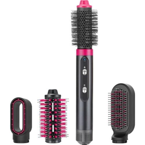 4 in 1 Hair Dryer Brush Blow Dryer Professional Salon Hair Straightener Brush One Step HairDryer Electric Hot Air Brush