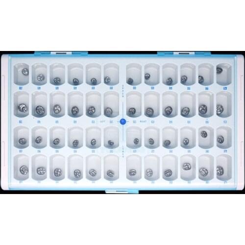 5pcs Dental Materials Stainless Steel Temporary Crown Anteriors Posterior Molar Teeth Orthodontic Braces Fake Teeth for Children