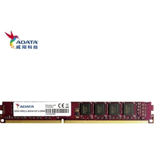 Adata RAM DDR3 4GB 8GB 1600MHz escritorio memoria 240pin DDR3 SDRAM 1,5 V vender 8GB U-DIMM