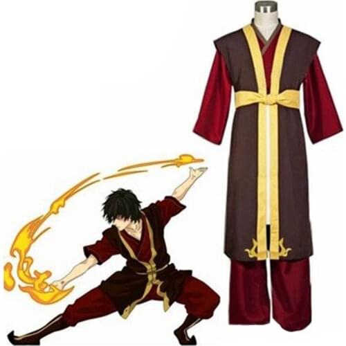 Avatar The Last Airbender Zuko Cosplay Costume Kings Prince Uniform Anime Aang Zuko Cosplay