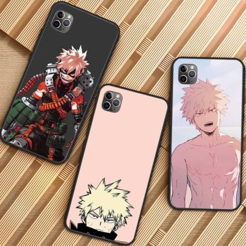 Katsuki bakugo my hero academia Phone Case for iPhone 11 12 mini pro XS MAX 8 7 6 6S Plus X 5S SE 2020 XR