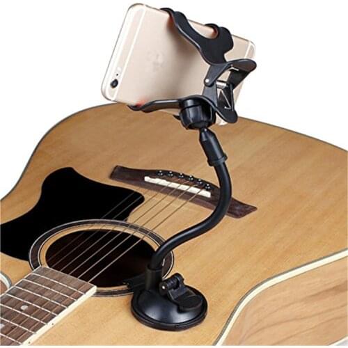 Phone Holder Stand for Guitar Street Singing lyrics Song Sucker Suction Cups Musicians Guitar Stand Mobile Car Support Holder
