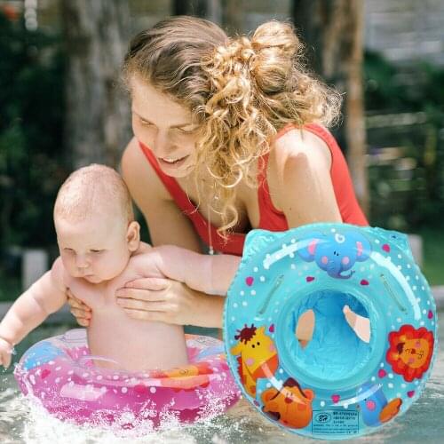 Childrens Swim Ring Baby Inflatable Swimming Ring Floating 1-4 Years Old Child Cartoon Toy Seat Random Pattern