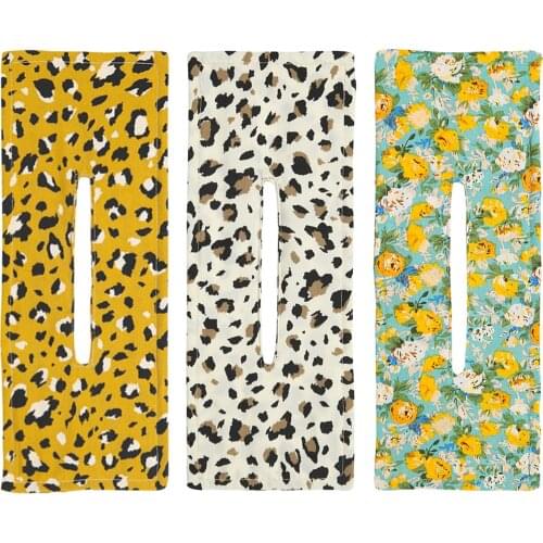 Wild Button Cloth Dish Deft Bun Fashion Hair Bands Print Hairpin Women Summer Knotted Wire Headband Print Hairpin