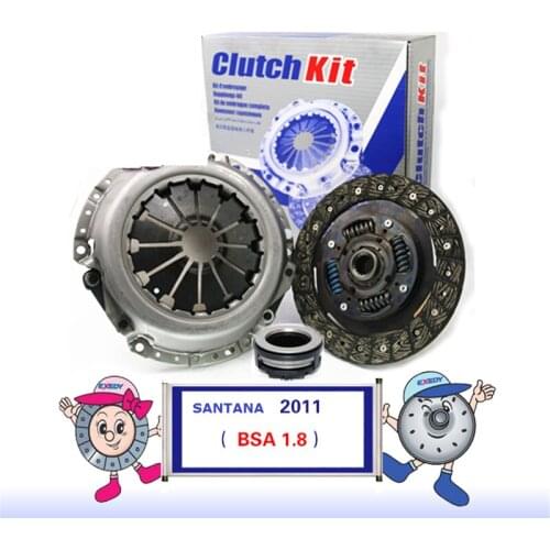 For Volkswagen vw santana 2011 year BSA 1.8 Clutch Cover Clutch Plate& clutch release Bearing Clutch Kit Set Three Piece Set