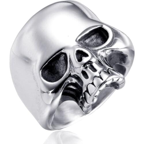 Dropshipping Gold/Black/Silver Color Skull Ring