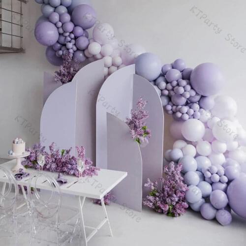 Double Matte Lilac Globos Balloon Garland Arch DIY Wedding Decoration Doubled Macaron Purple Baby Shower Birthday Party Decor
