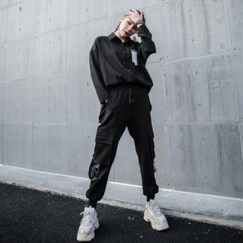 French overalls thin, stylish, high-waisted, handsome, plus-size pants