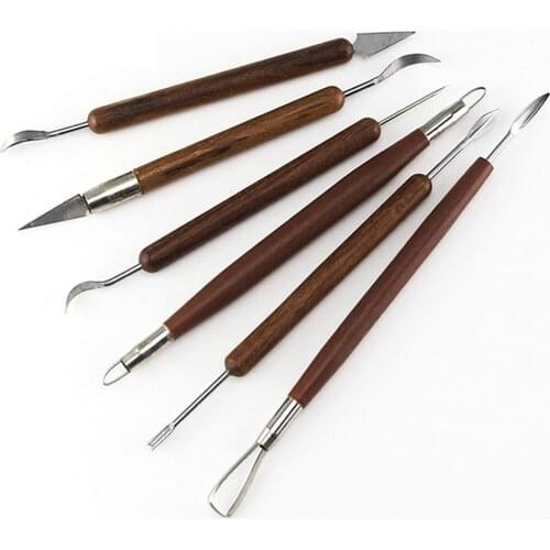 Double Head Clay Cleaning Tools Knives Hand Chisel Sculpey Clay Tamiya Putty Polymer Clay Ultra Clay Pick Candle Art for
