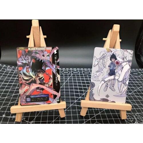 Diablo Digimon Card Black Undead Fighting Tyrannosaurus Beast Anime Peripheral Homemade Collection Card Kids Game Toy Gift