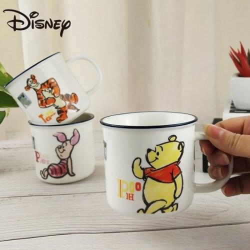 Disney Ceramic mug Cute cartoon water mug Childrens milk mug Winnie the Pooh mug Heat-resistant milk mug Coffee mug Gift mug