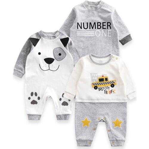 Newborn Baby winter clothes 2/3pcs baby boys girls rompers long Sleeve clothing roupas infantis menino Overalls Costumes Cotton