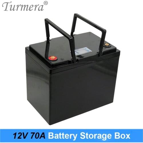Turmera 12V 70Ah 80Ah 90Ah Battery Storage Box LCD Display with Handle for Solor Energy System or Uninterrupted Power Supply Use