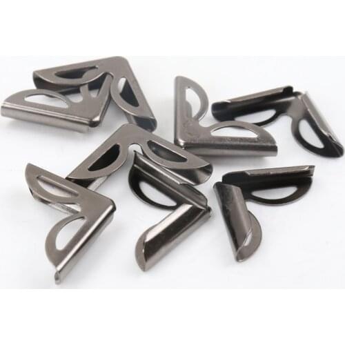 Metal Corners For Books Scrapbooking Photo Albums Menus Corner Protectors Metal Crafts DIY Ornament 17x17x3mm 40pcs