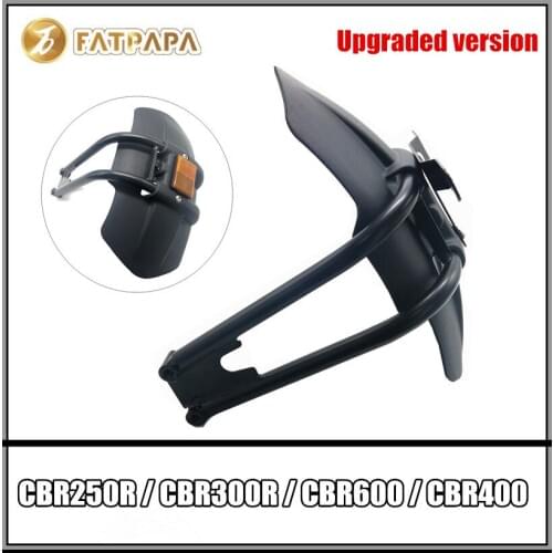 Upgraded version - Motorcycle License plate frame Night light Rear Fender FOR HONDA CBR250R CBR300R CBR600 CBR400