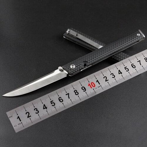 New Ball Bearing EDC Pocket Folding Knife 8Cr13 Satin Blade Nylon Glass Fiber Handle Outdoor Survival Folding Knives H1205