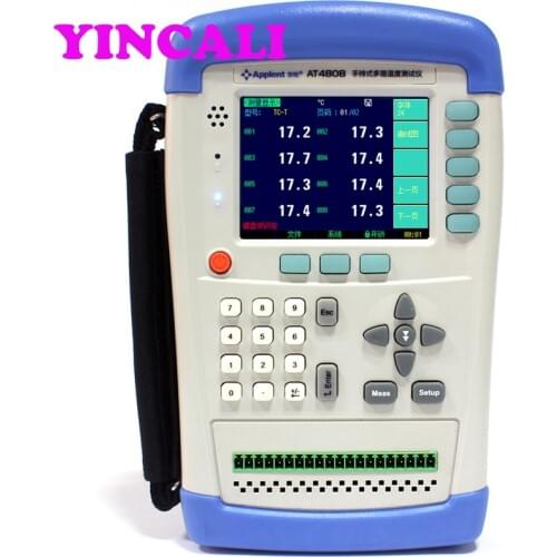 Original Handheld Multi-channel Temperature Meter AT4808 Temperature Data Logger 8 Channels Thermocouple J/K/T/E/S/N/B