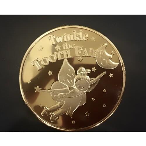 Tooth Fairy Commemorative Coin Collection Gift Souvenir For Chlidren Gift for coins