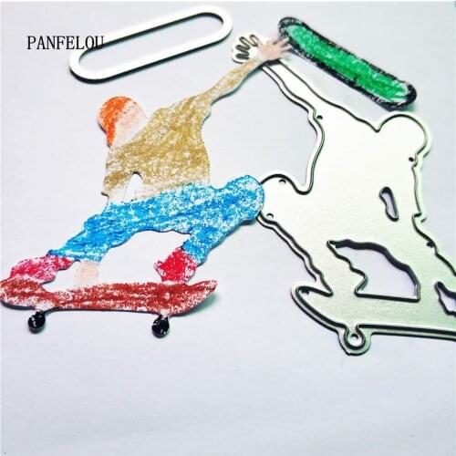 PANFELOU Halloween terror Street Dreams metal craft paper die cutting dies Scrapbooking/DIY Hallowmas Embossing mould cards