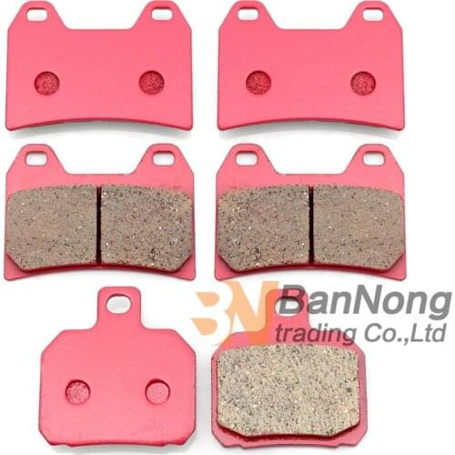 Cyleto Motorcycle Front and Rear Brake Pads for APRILIA RSV 1000 RSV1000 Mille 2000 RSV1000 Tuono 2002 2003 2004 2005 2006