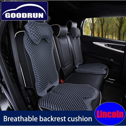 Silicone cushion for Lincoln breathable soft comfortable silicone material cushion backrest headrest interiors car accessories