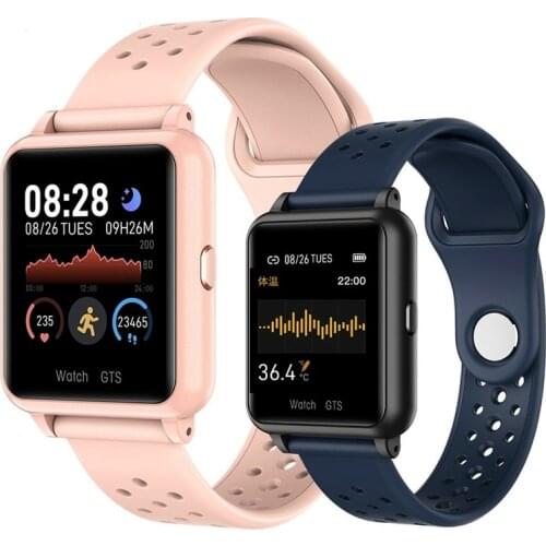 Smart Watch Pedometer Men Women Bracelet Body Temperature Measurement Heart Rate IP67 Waterproof Smartwatch for Android Ios